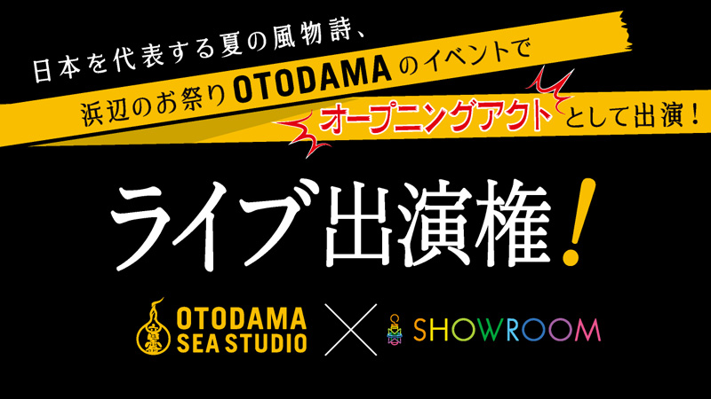 日本を代表する夏の風物詩OTODAMAのイベントで、オープニングアクト出演者を募集！！サムネイル画像