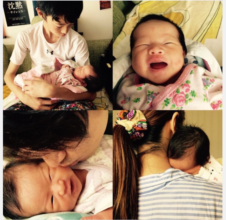 窪塚洋介、生後2週間の長女と家族の写真を公開「改めて生きることの素晴らしさに気づく」
