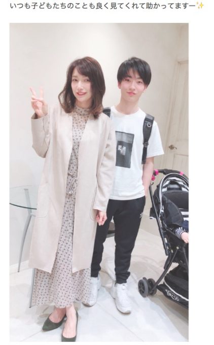 後藤真希、イケメン俳優の甥っ子と2ショット公開で「助かってます」