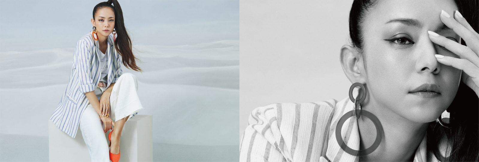 安室奈美恵xH&M アイテム着用ビジュアルと撮り下ろしポートレートが公開