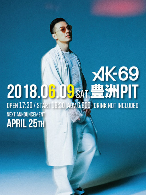 AK-69、武道館公演以来の大型ライブが6月9日に開催決定