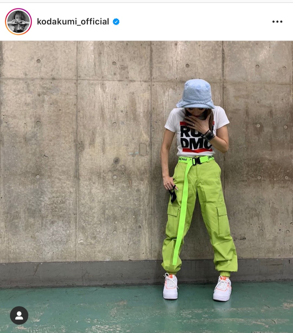 倖田來未、息子の服を借りたボーイッシュコーデ公開に反響「神スタイルすぎる」「似合ってる」