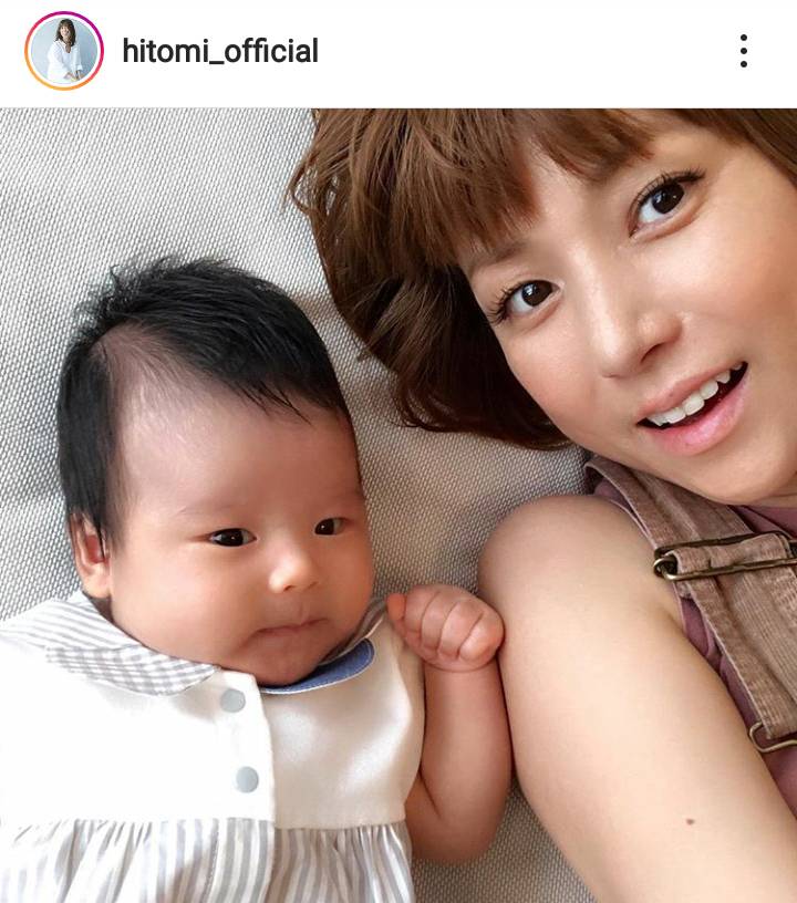 第4子出産のhitomi、赤ちゃんとの微笑み2SHOTに反響「ふたりとも可愛い」「幸せいっぱい」サムネイル画像!